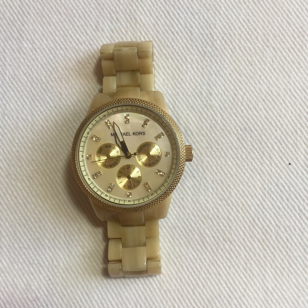 Michael Kors Resin Watch - Cream